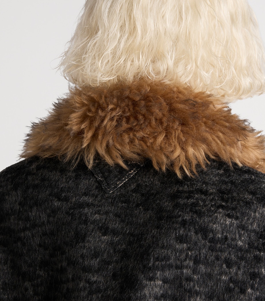 Wool-Blend Double Tweed Jacket F0308 Image 4