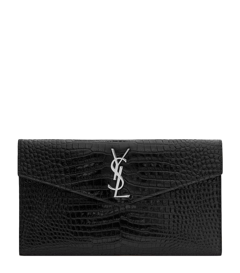 Saint Laurent Leather Uptown Clutch Bag Image 1