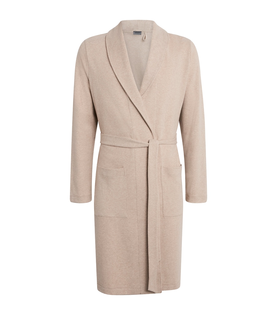Cotton-Blend Cozy Living Robe 2895 CAMEL MELANGE Image 1