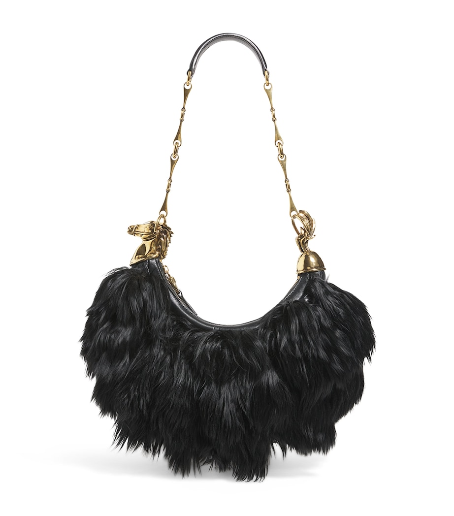 Feather Shoulder Bag BLACK Image 1
