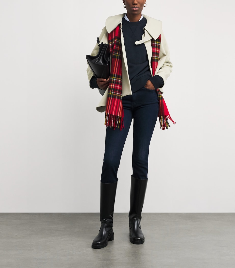 Cotton Bede Logo Sweatshirt NAVY Image 2