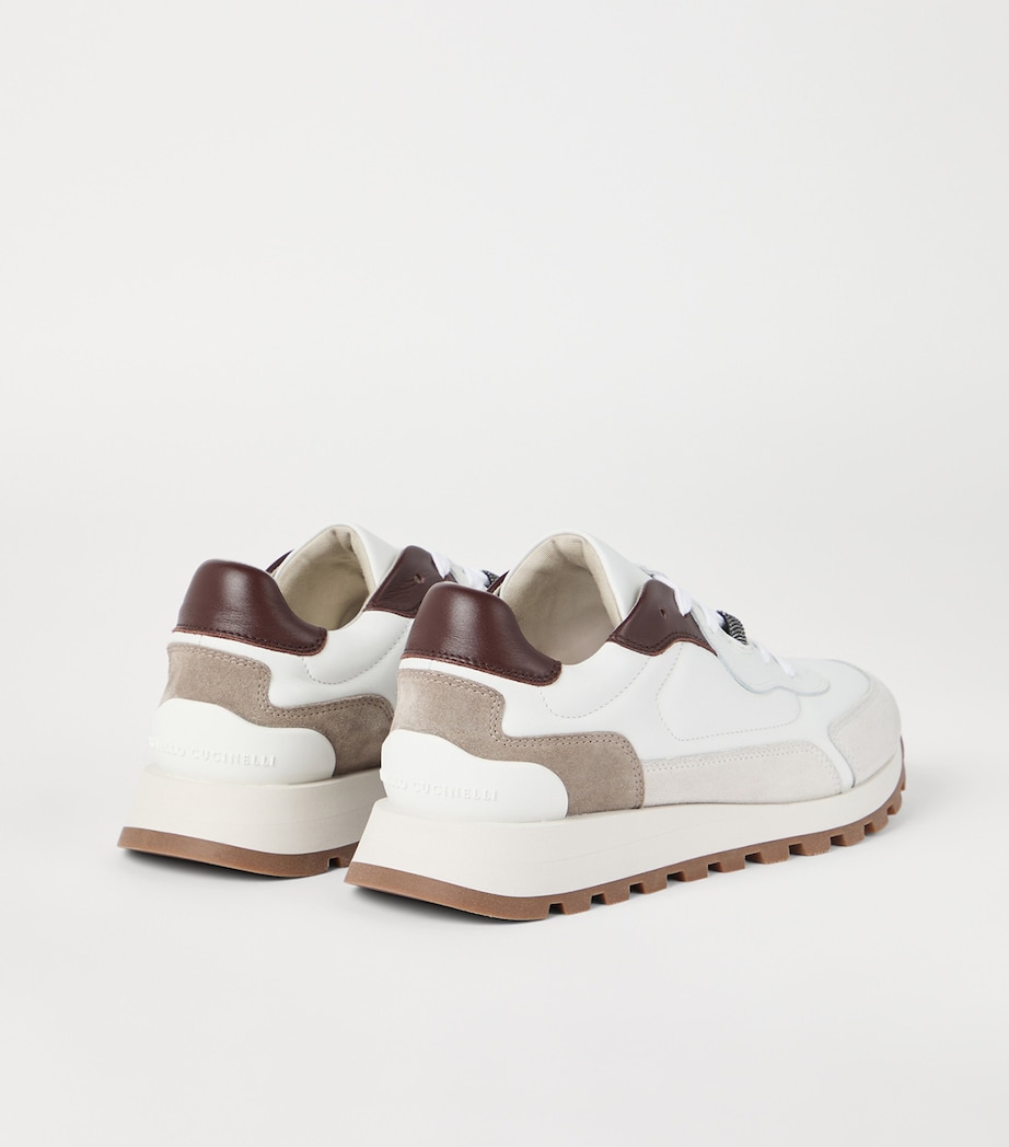 Calfskin Monili-Detail Sneakers C7592 Image 4