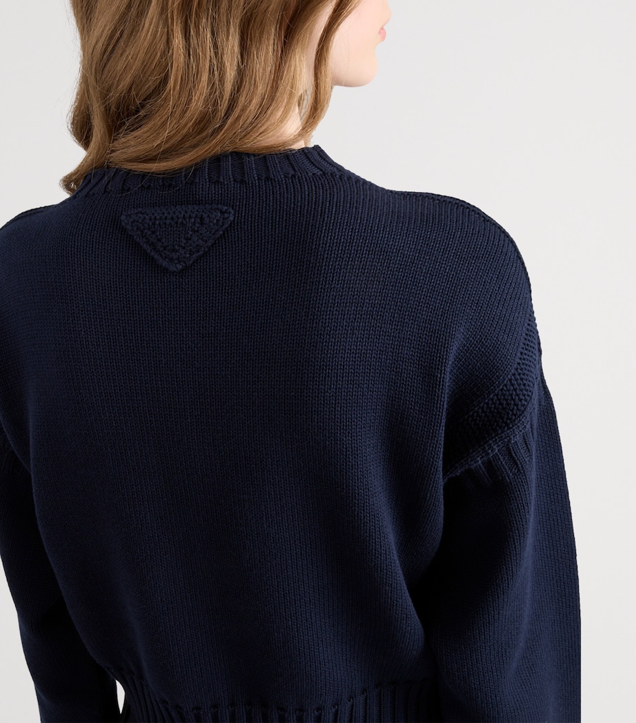 Cotton Oversized Sweater F022X Image 6