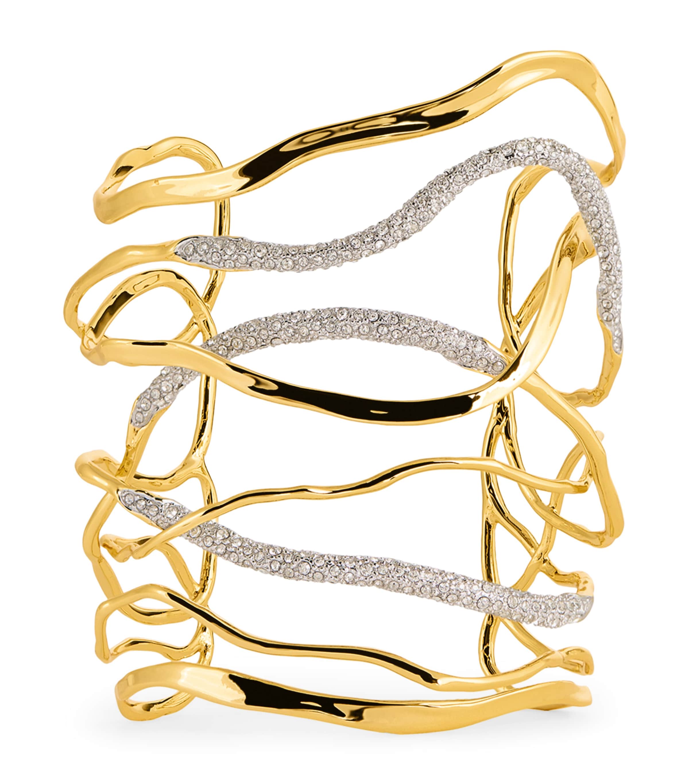 Alexis Bittar Gold-plated Solanales Cuff Bracelet In Gold