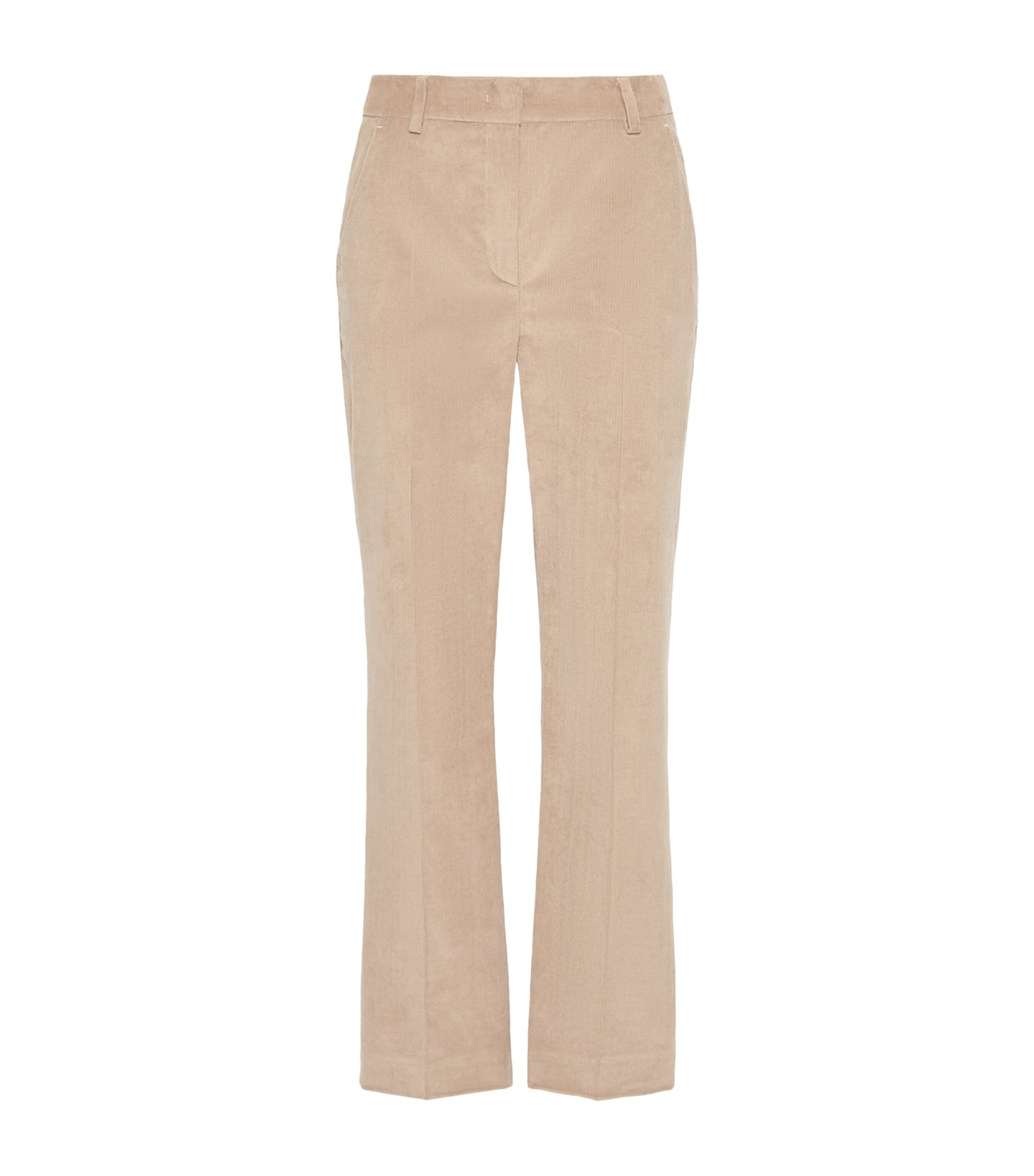 Weekend Max Mara Womens Corduroy Slim Trousers Sand Image 1