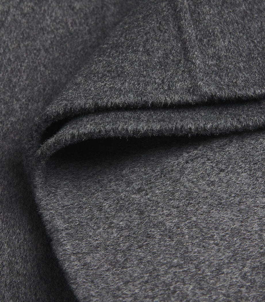 Wool-Cashmere Peplum Top MID GREY MELANGE-030 Image 5