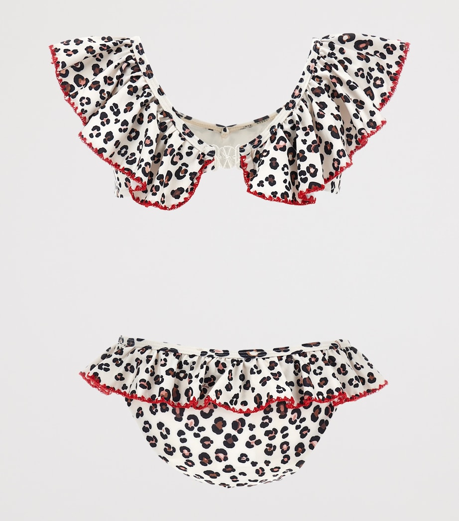 Animal Print Ruffle-Trim Bikini Set (2-12 Years) MACULATO Image 2