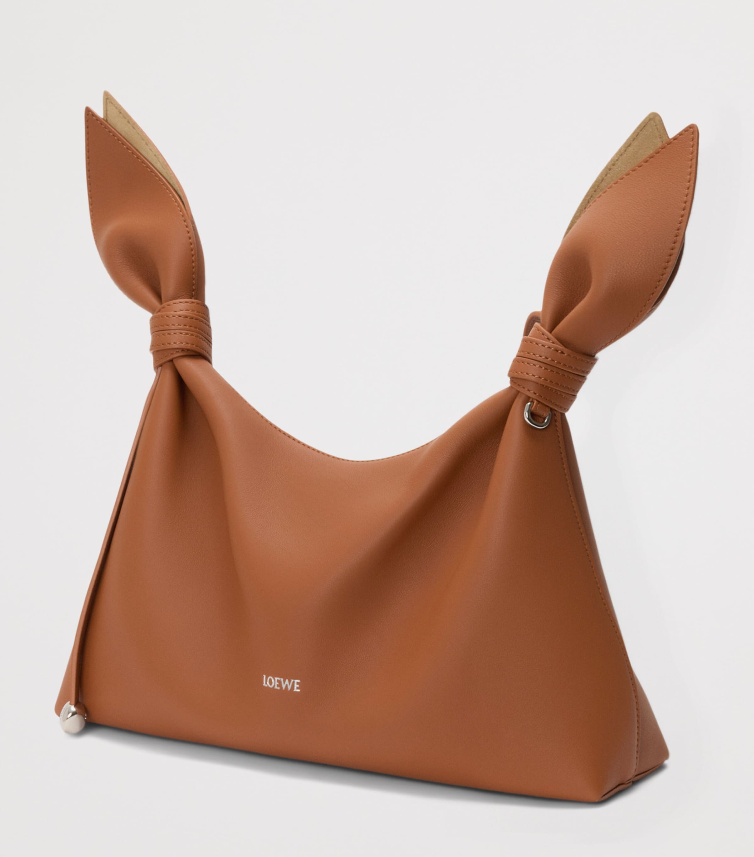 LOEWE Medium Leather Scarf Shoulder Bag Squirrel Image 2