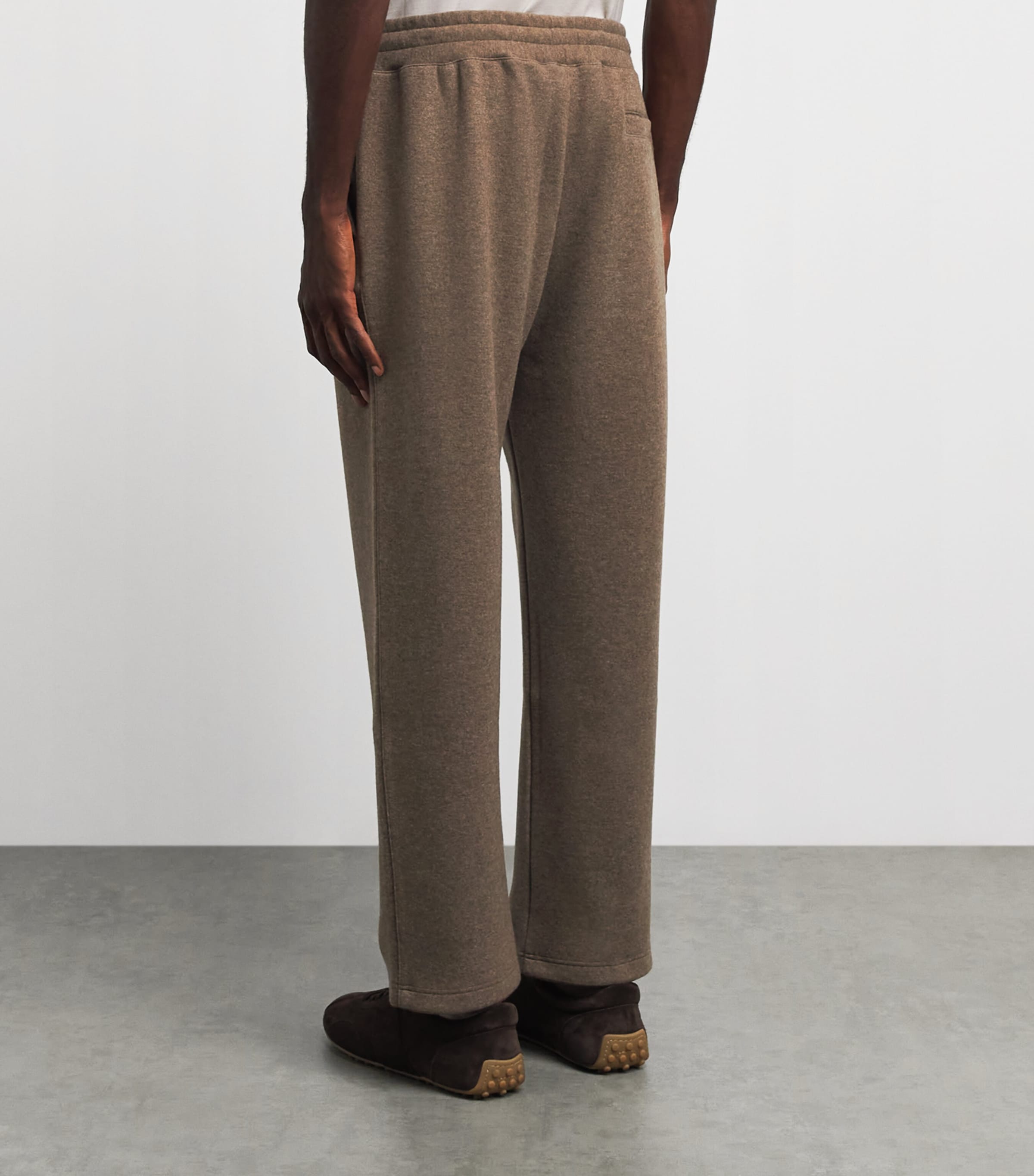 Brett Johnson Mens Cashmere-Blend Drawstring Sweatpants Chestnut Image 5