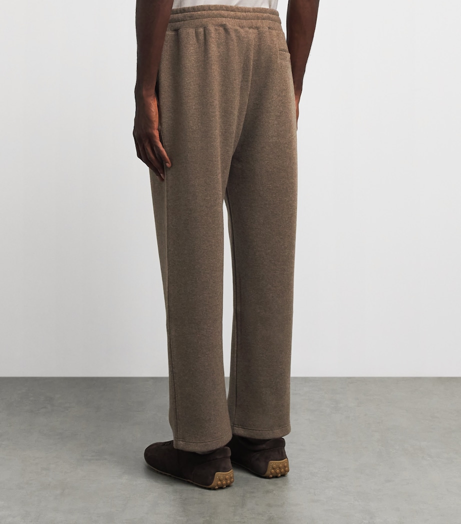 Brett Johnson Mens Cashmere-Blend Drawstring Sweatpants Chestnut Image 5