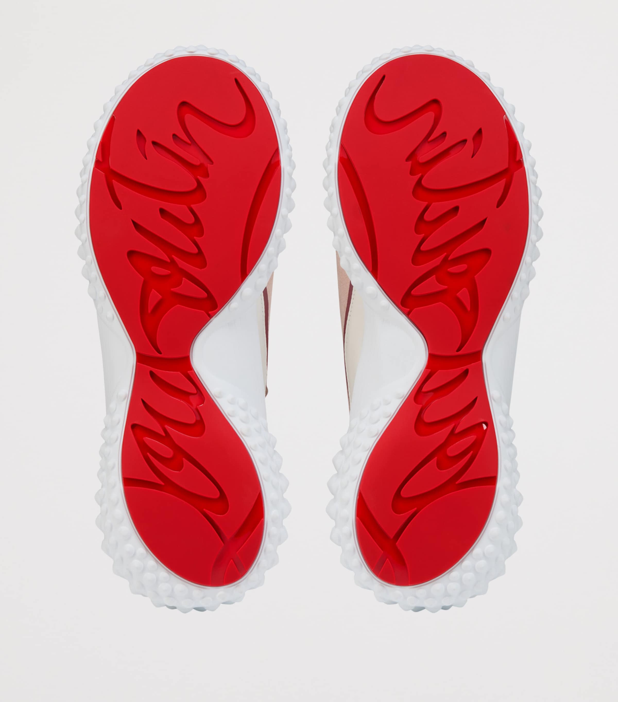 Christian Louboutin Mara Suede-Trim Lace-Up Sneakers Image 5