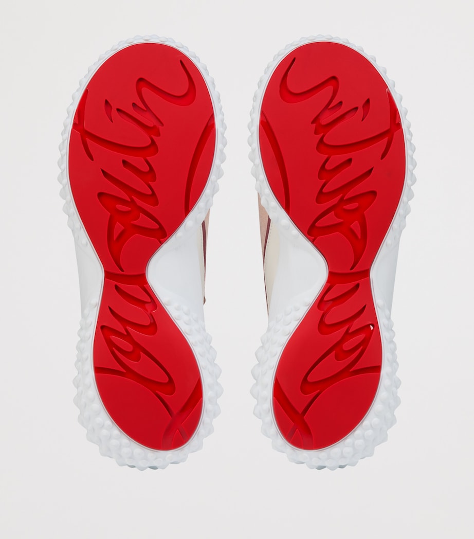 Christian Louboutin Mara Suede-Trim Lace-Up Sneakers Image 5
