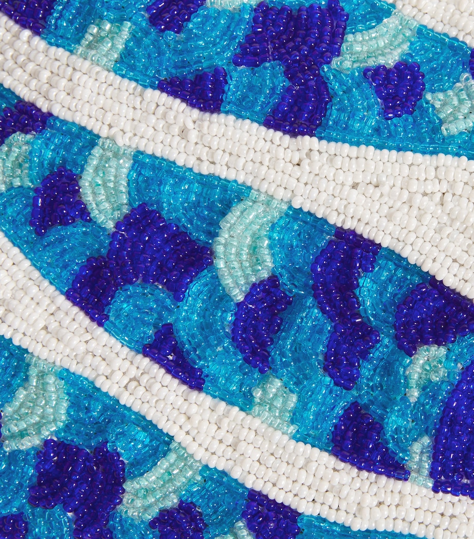 the Jacksons Beaded Fish Clutch Bag Blue Image 6