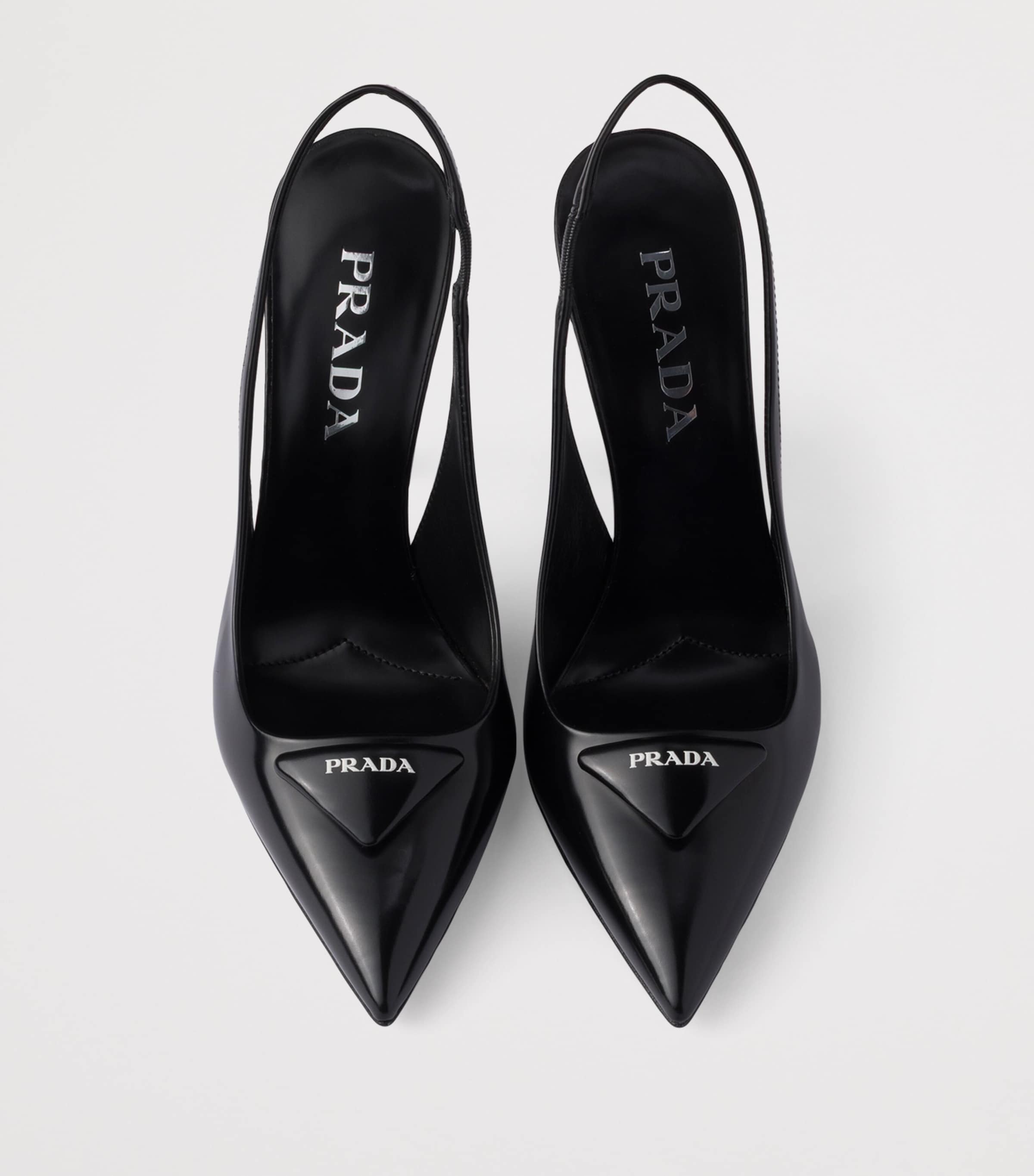 Brushed Leather Slingback Pumps 75 F0002 Image 3