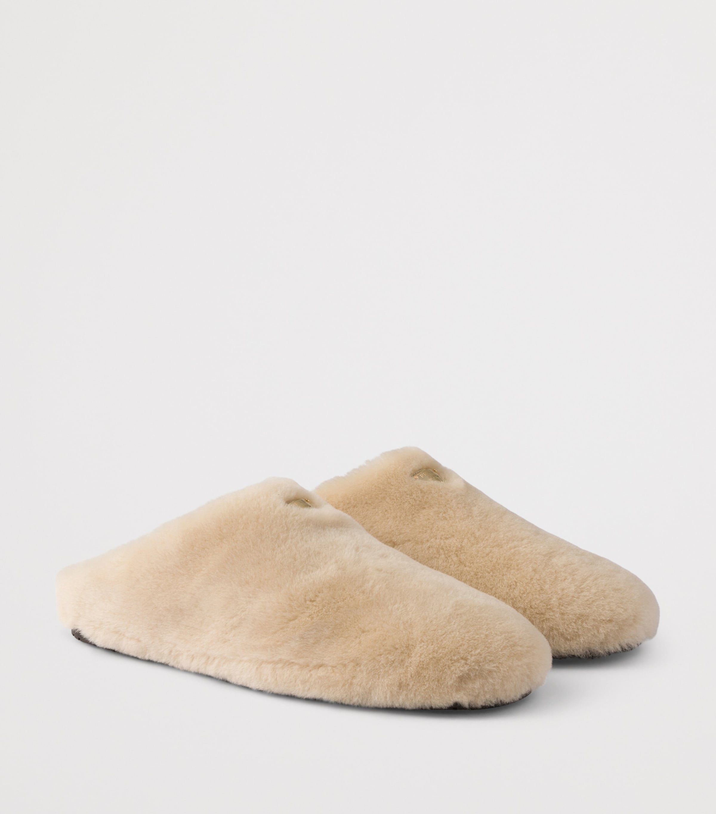 Shearling Triangle Mules F0485 Image 2