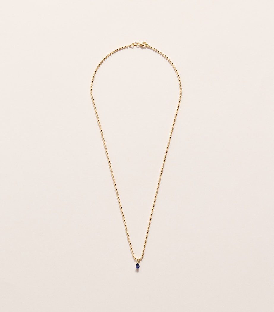 Anita Ko Yellow Gold and Sapphire Pendant Necklace Yellow Gold Image 3