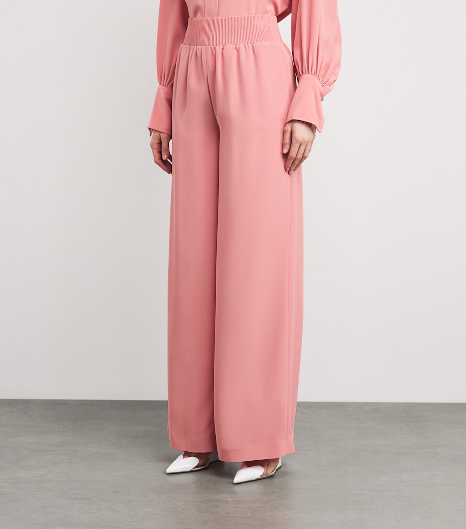 Joseph Womens Satin Twill Nour Trousers Blush Image 3