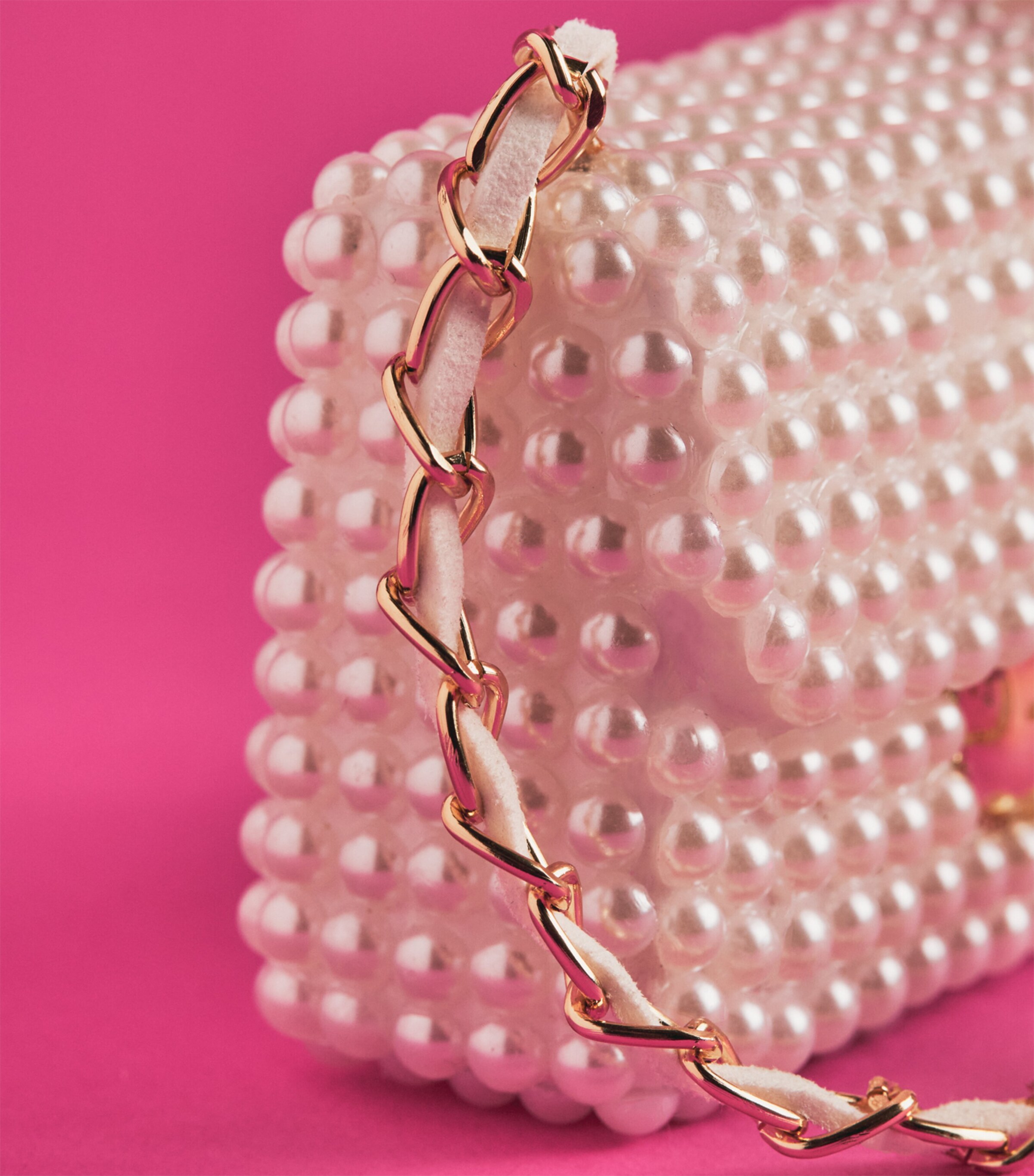 Harrods Faux Pearl Bag Tree Decoration Pearl Image 3