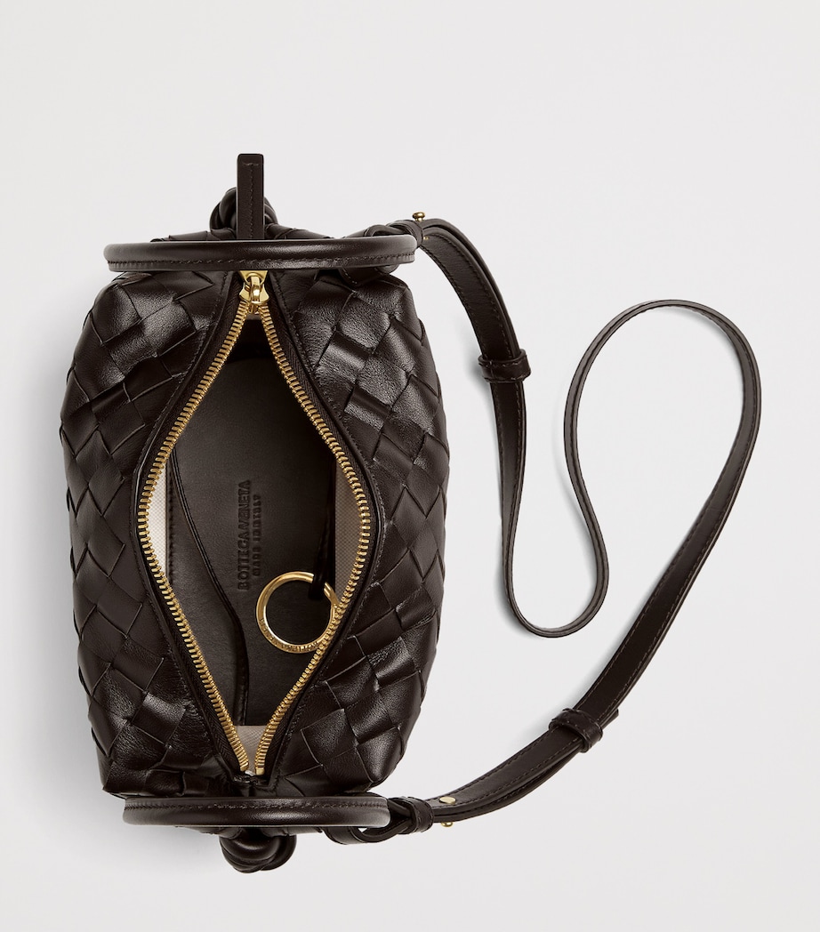 Leather Intrecciato Loop Cross-Body Bag 2190 Image 3