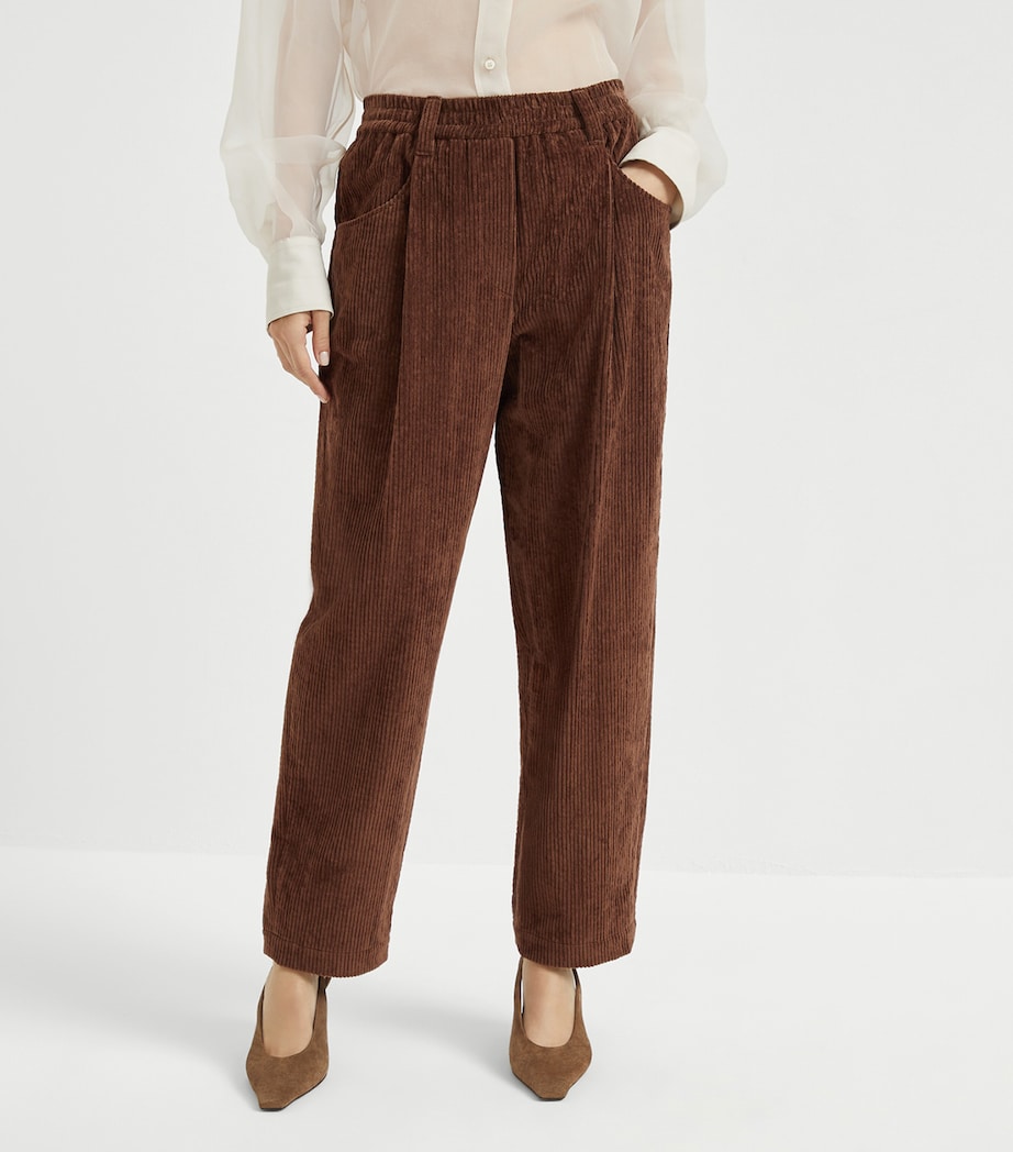 Corduroy Baggy Trousers C4413 Image 2