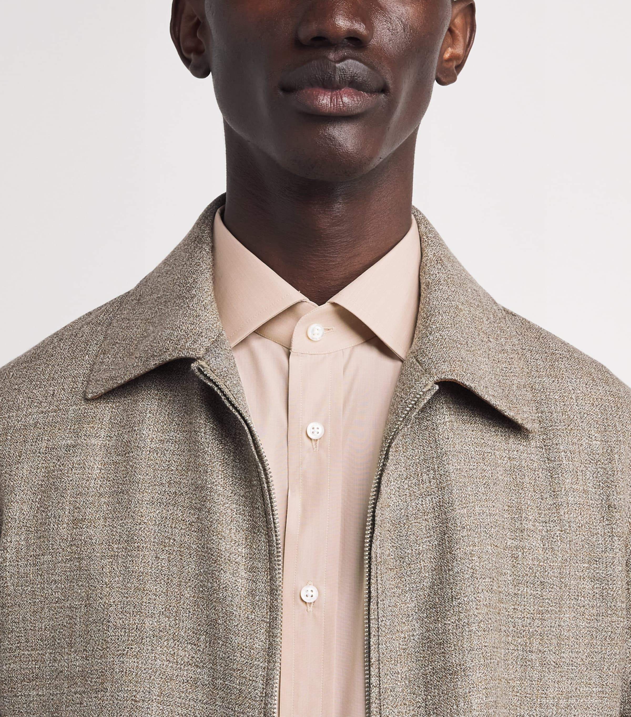 Ralph Lauren Purple Label Mens Cotton Aston Shirt Tan Image 3