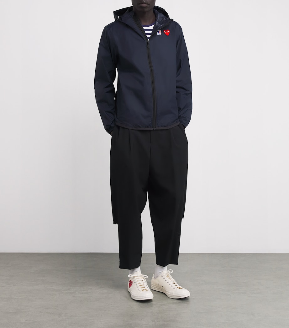 Comme Des Garçons Play Mens x K-Way Water-Resistant Jacket Navy Image 2
