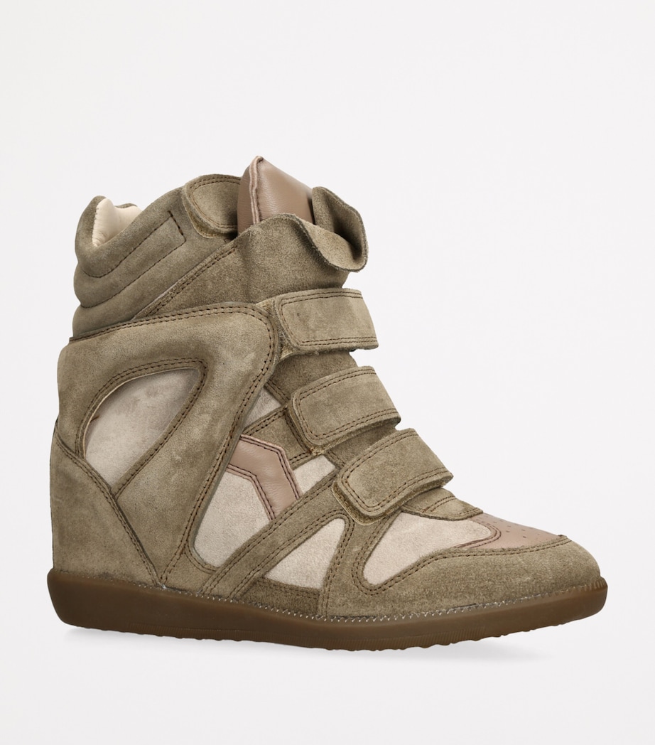 Suede Bekett Wedge Sneakers 50 TAUPE Image 3