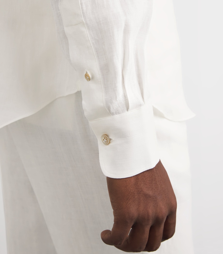x Harrods Linen Shirt BIANCO Image 6