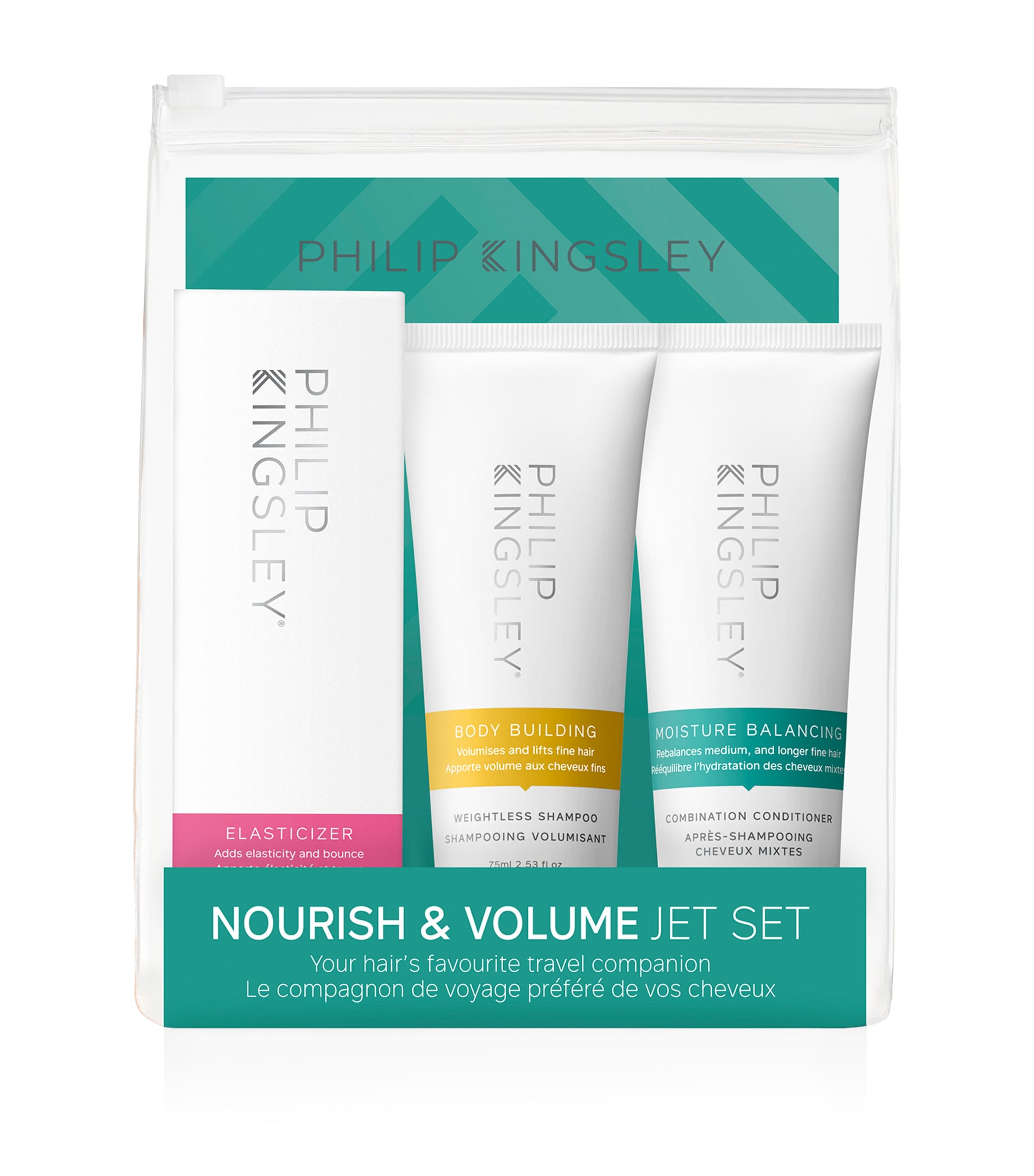 Philip Kingsley Nourish and Volume Jet Set Collection | Haircare | Shampoo | Conditioner | Beauty Gift Sets | Bath & Body Gift Sets | Haircare Gift Sets | Designers | Philip Kingsley