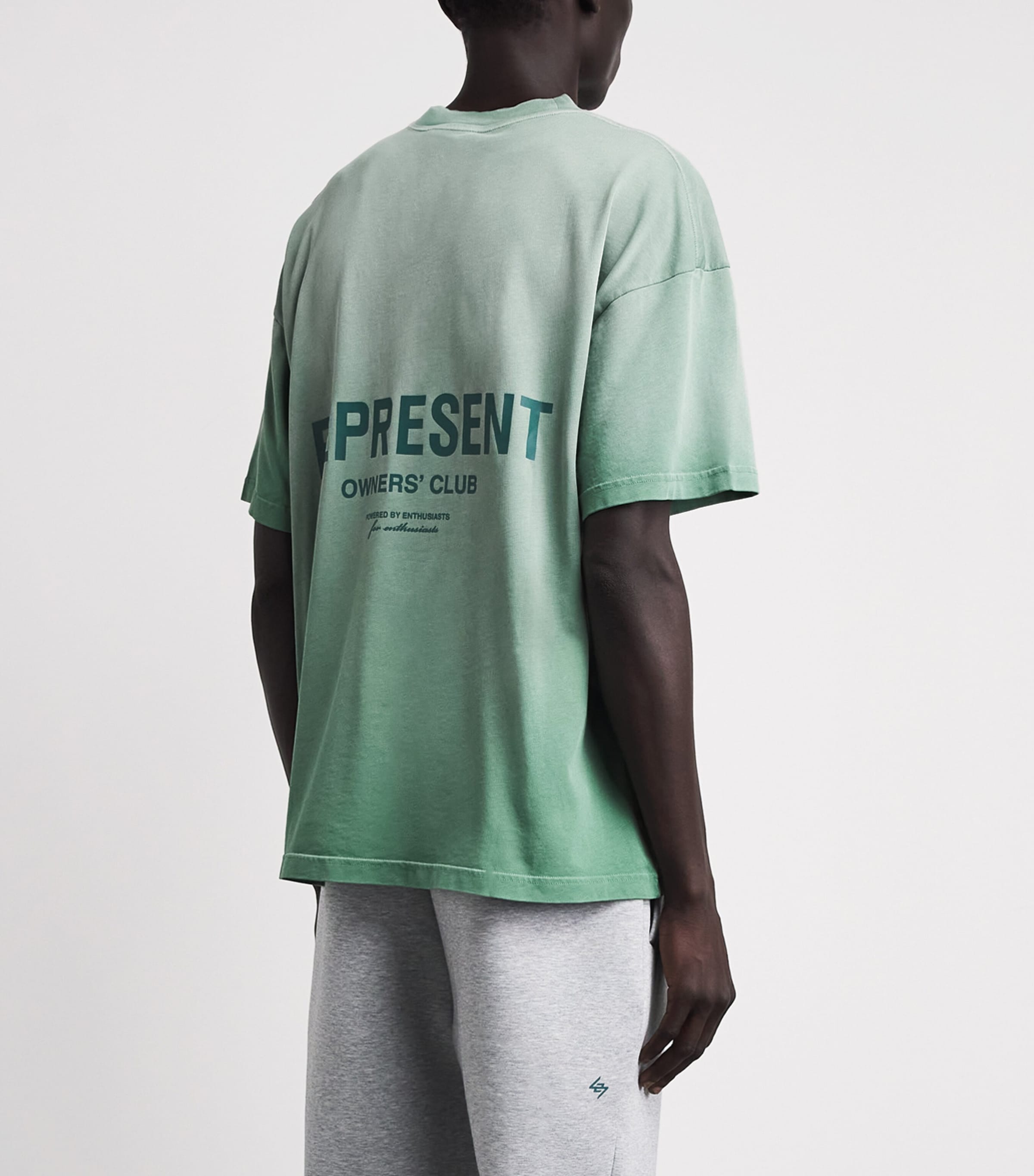 Represent Mens Cotton Owners Club T-Shirt Washed Aloe Image 5
