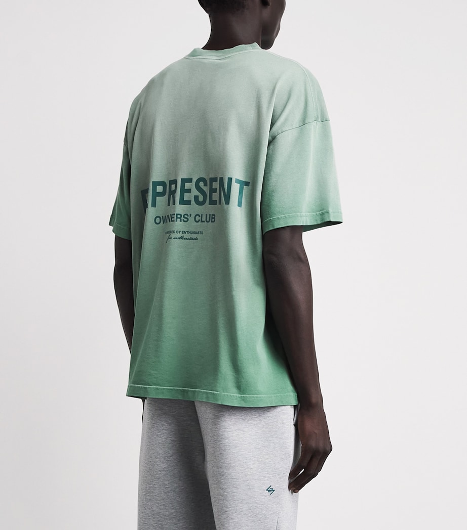 Represent Mens Cotton Owners Club T-Shirt Washed Aloe Image 5
