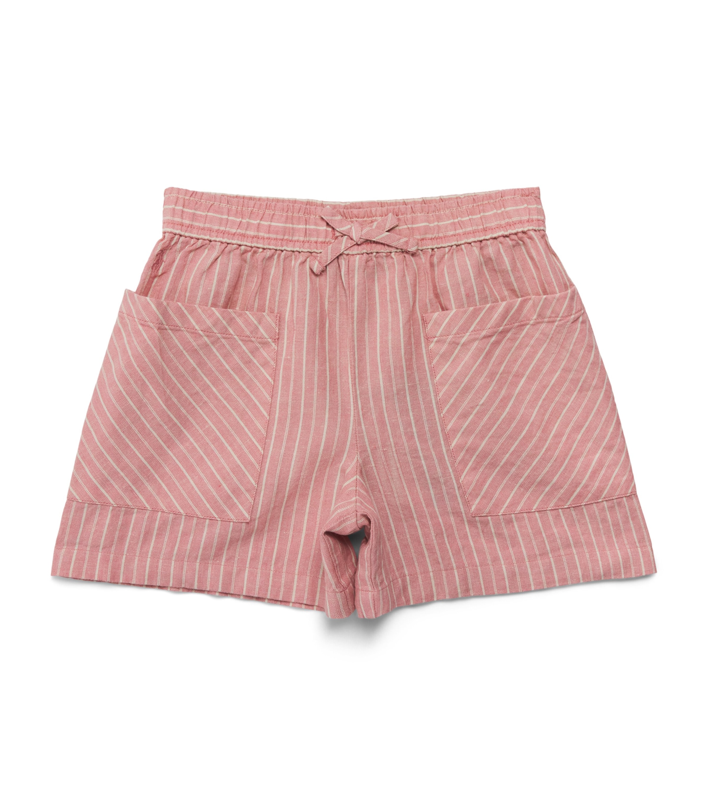 Ralph Lauren Kids Stripe Drawstring Shorts (2-7 Years) Rose/crm Image 1