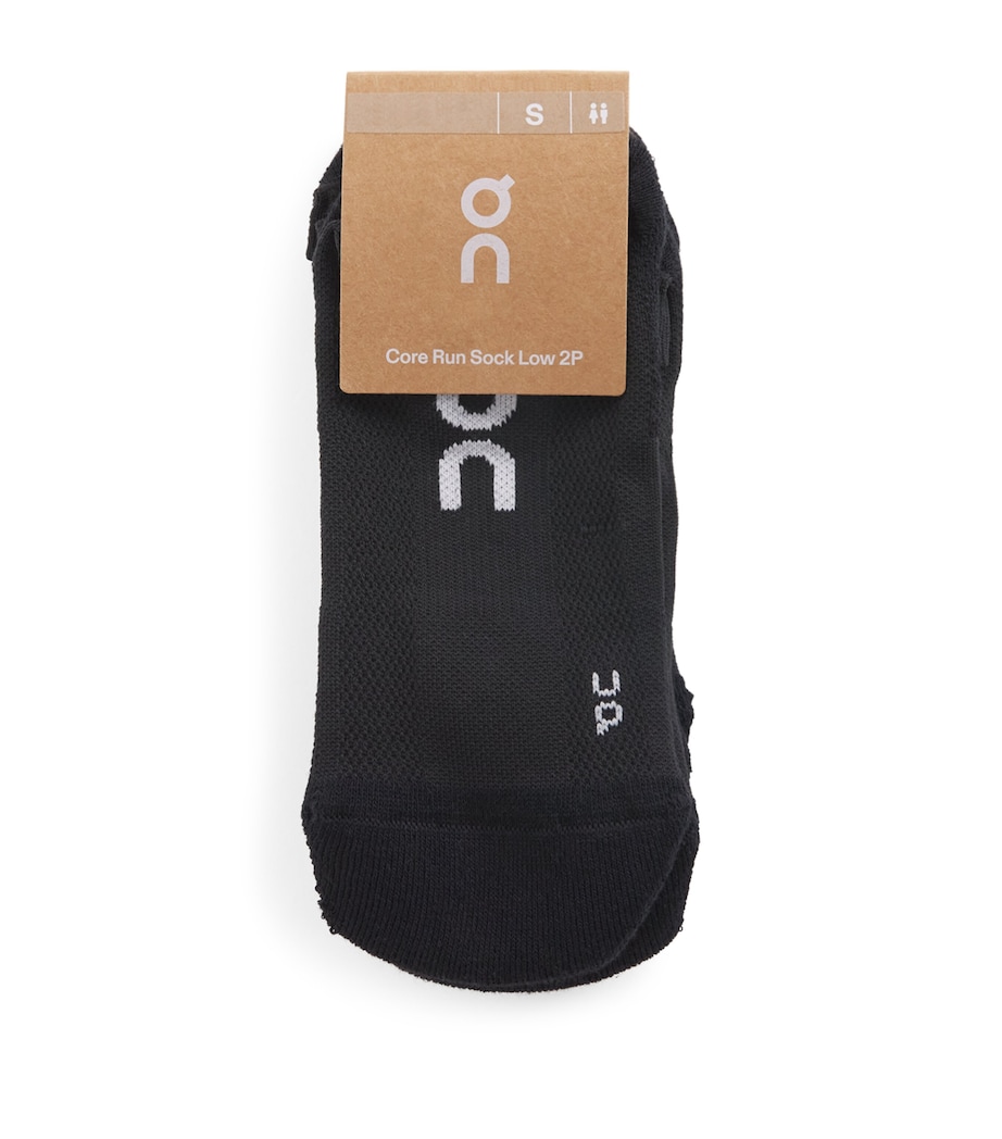 On Womens Core Run Low Socks (Pack of 2) Black Image 1