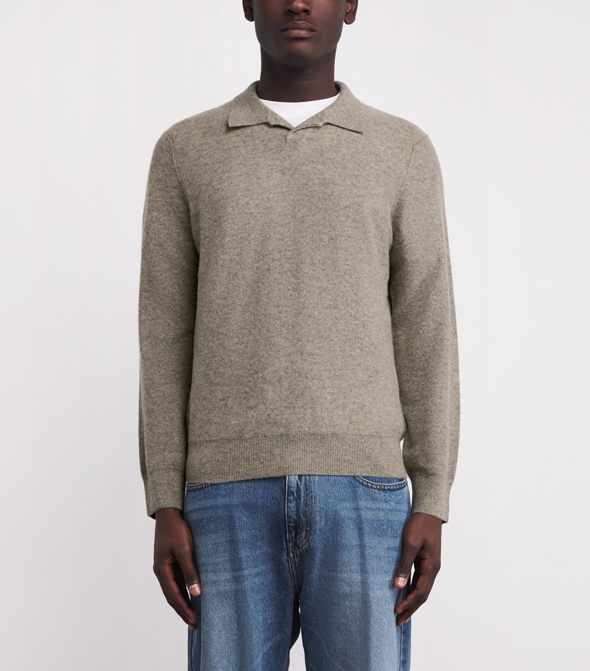 Cashmere Polo Sweater 730HMU H MOUSE Image 3