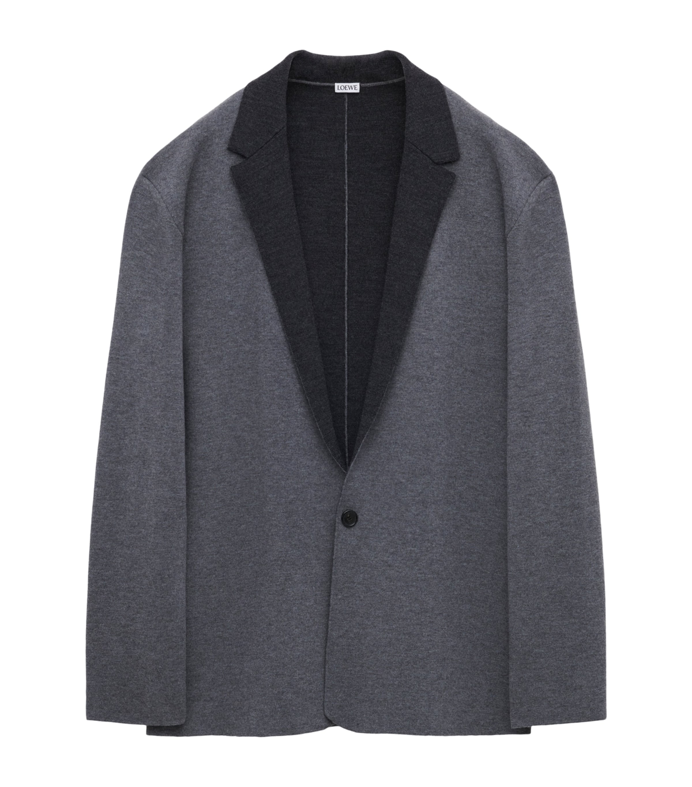 Loewe Wool Blazer In Gray