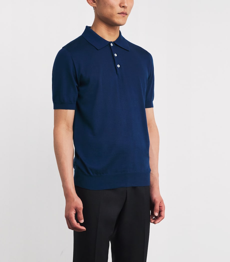 Cashmere-Silk Knit Polo Shirt 792 Image 3