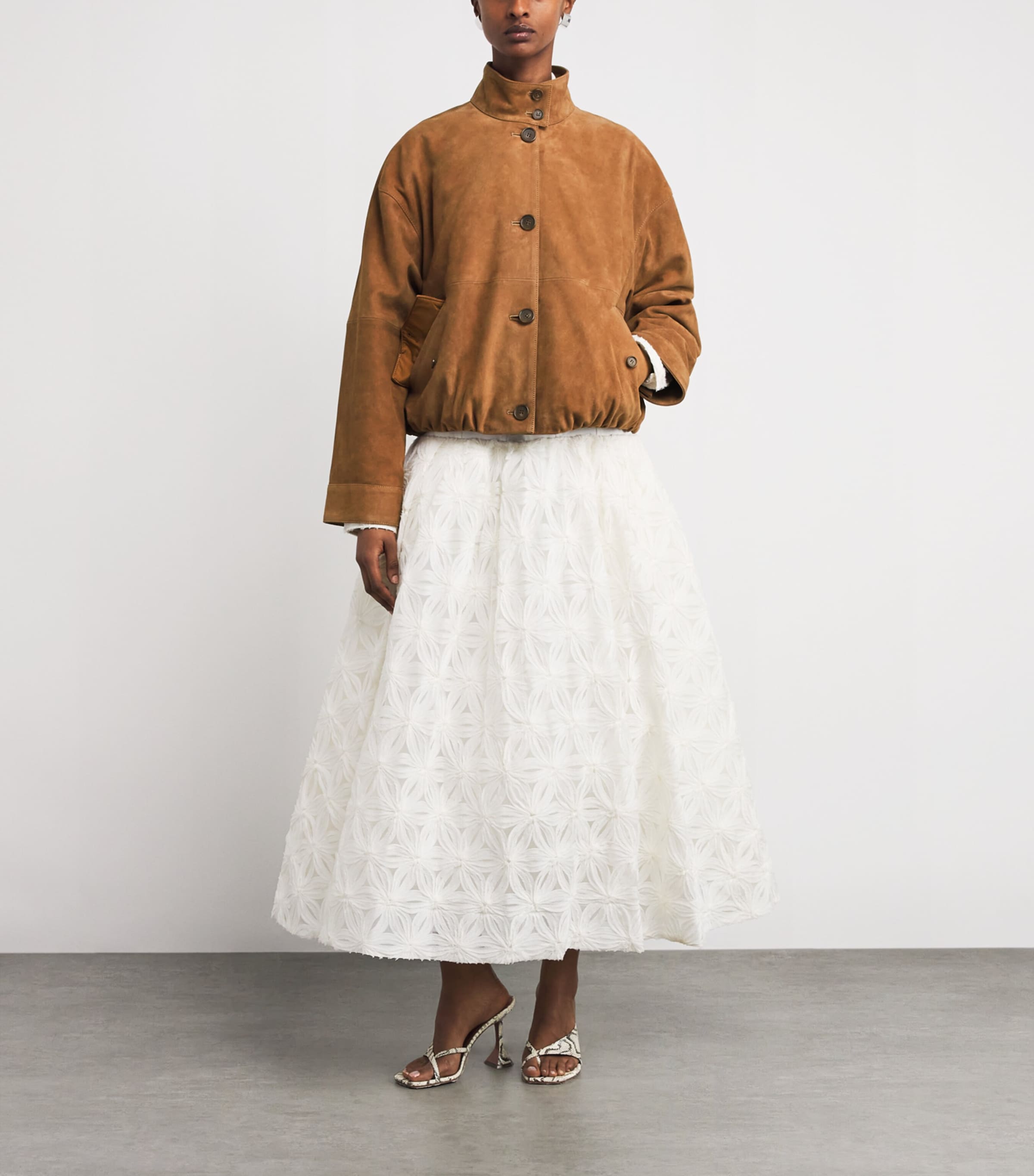 Suede Marley Bomber Jacket CAMEL Image 2