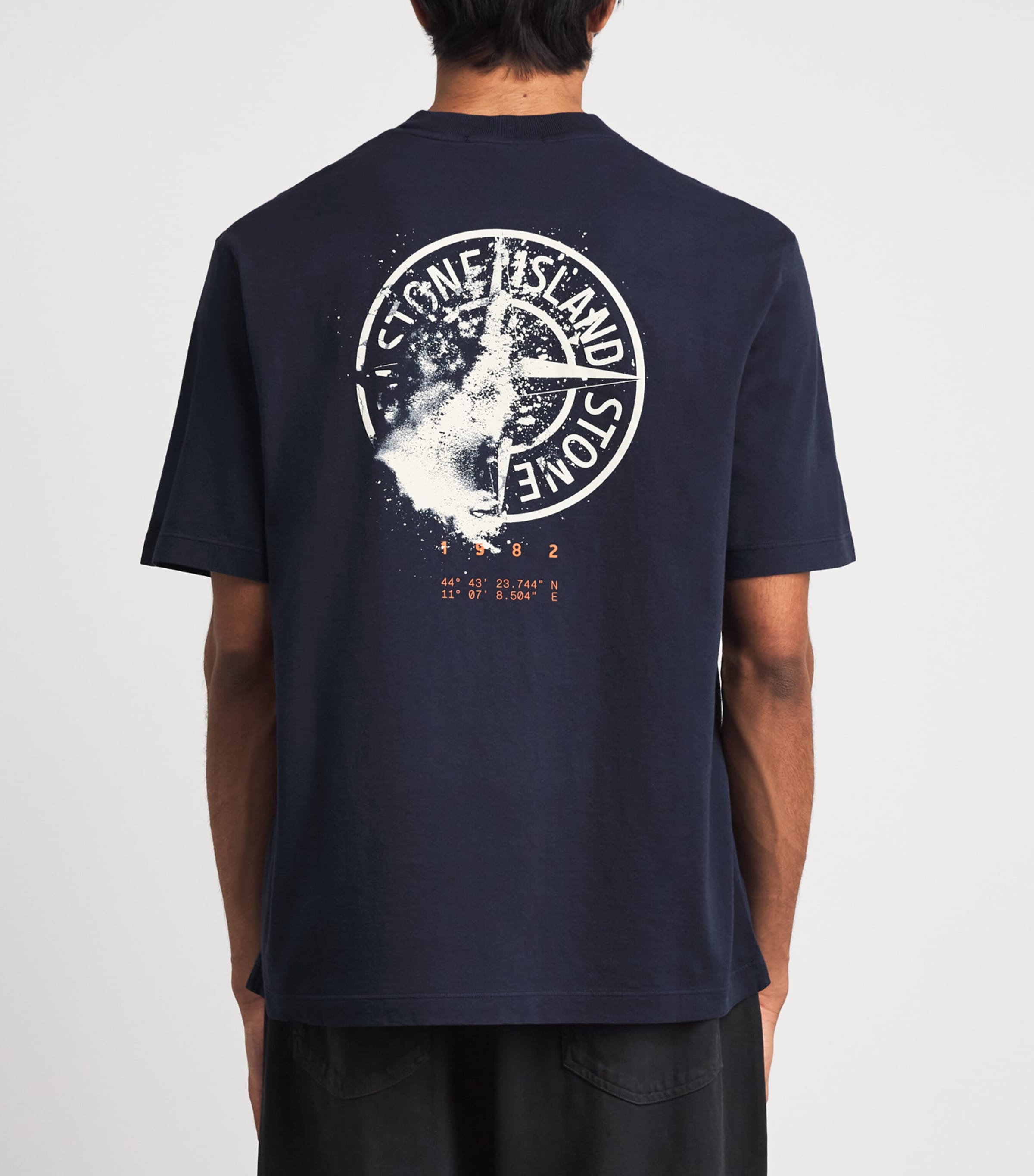 Stone Island Mens Organic Cotton Logo T-Shirt Image 5