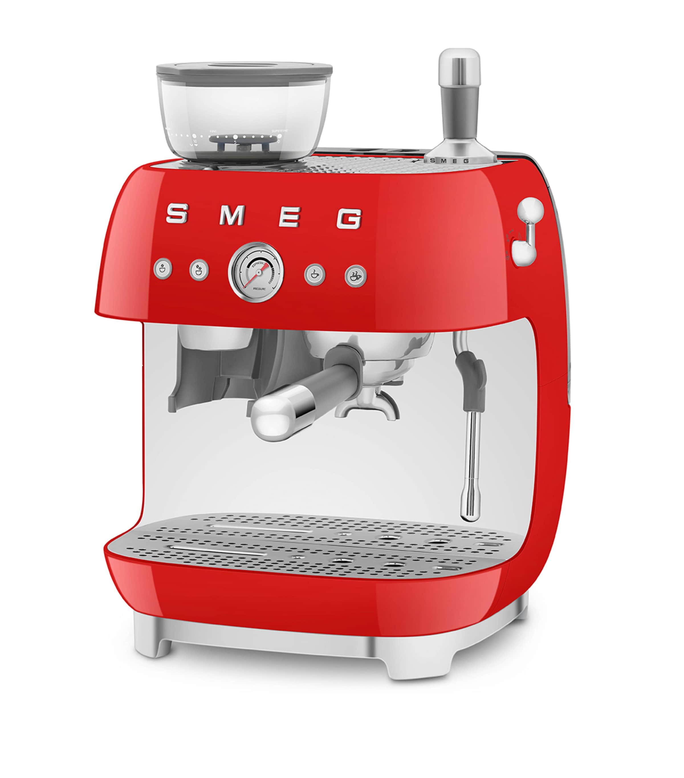 EGF03RDUK Espresso Coffee Machine with Grinder RED Image 2