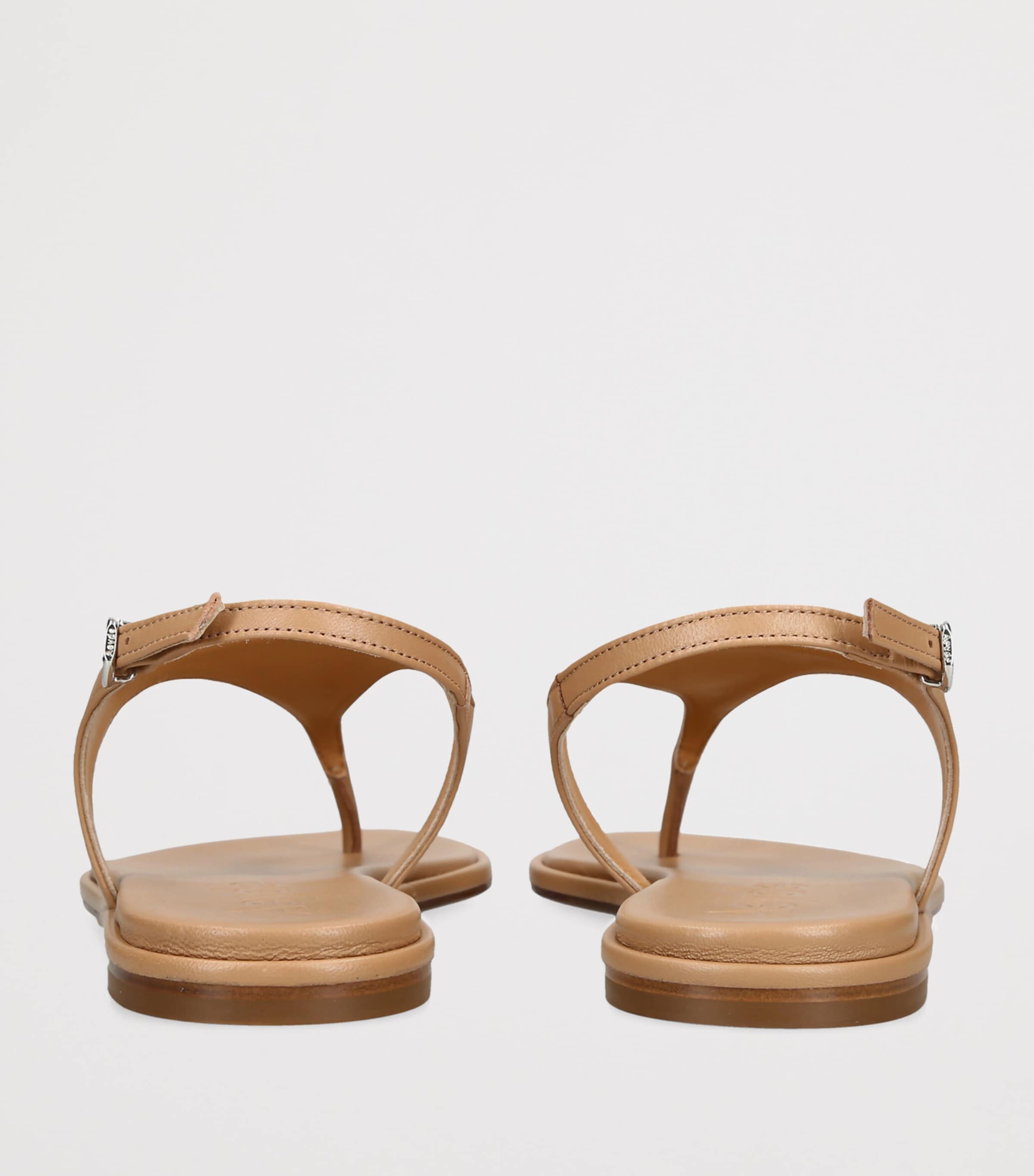 aeyde Leather Raine Sandals Mid Brown Image 4