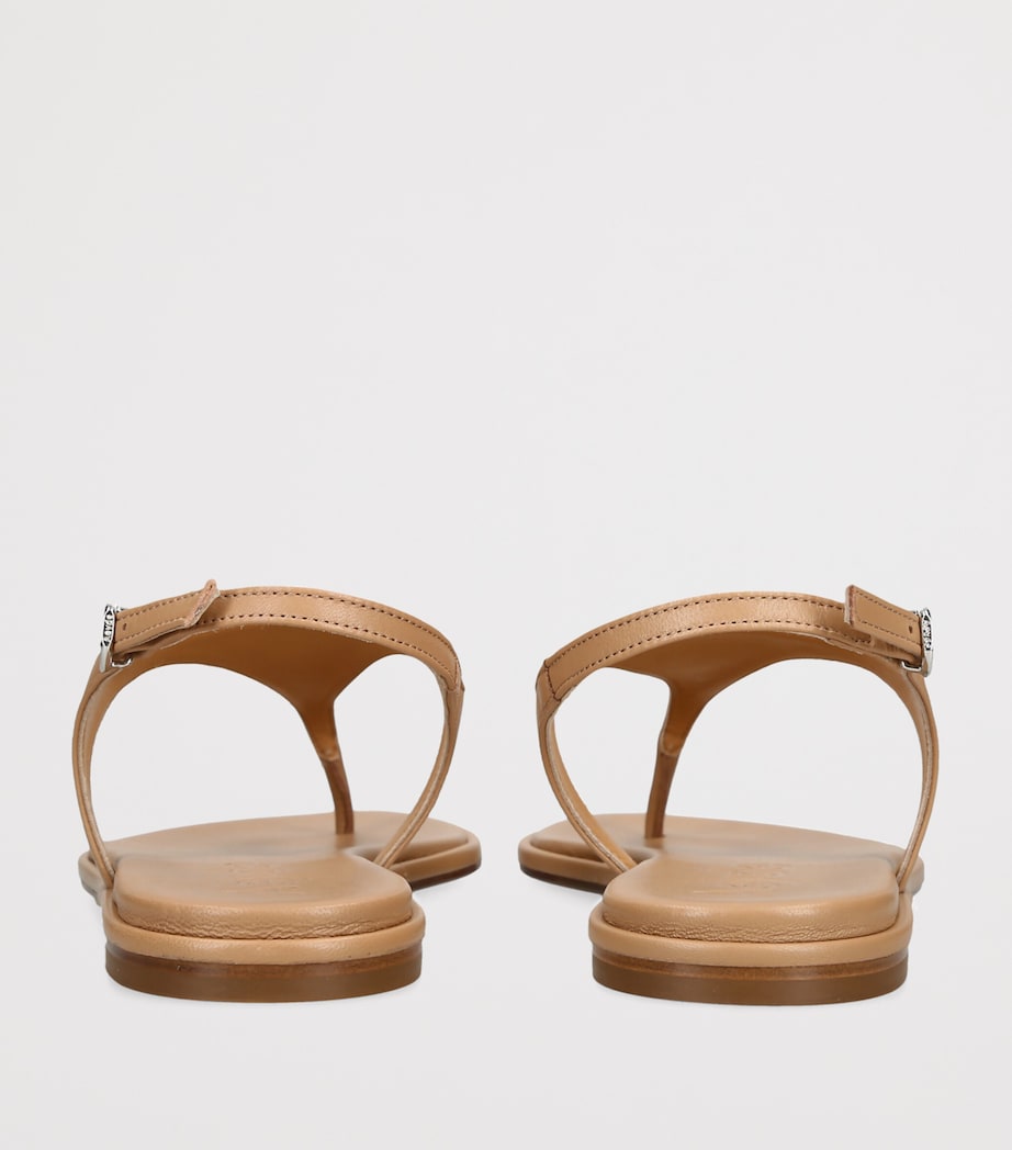 aeyde Leather Raine Sandals Mid Brown Image 4