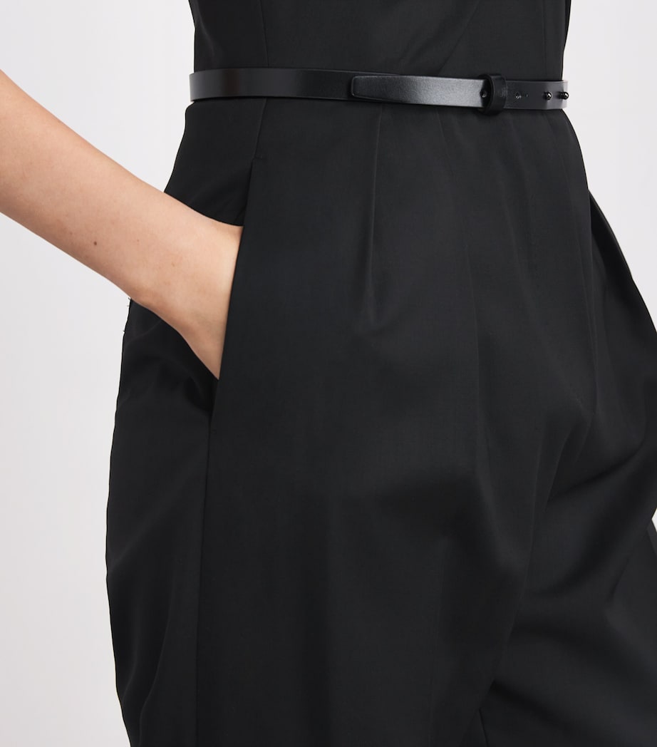 Virgin Wool Jumpsuit BLACK Image 4