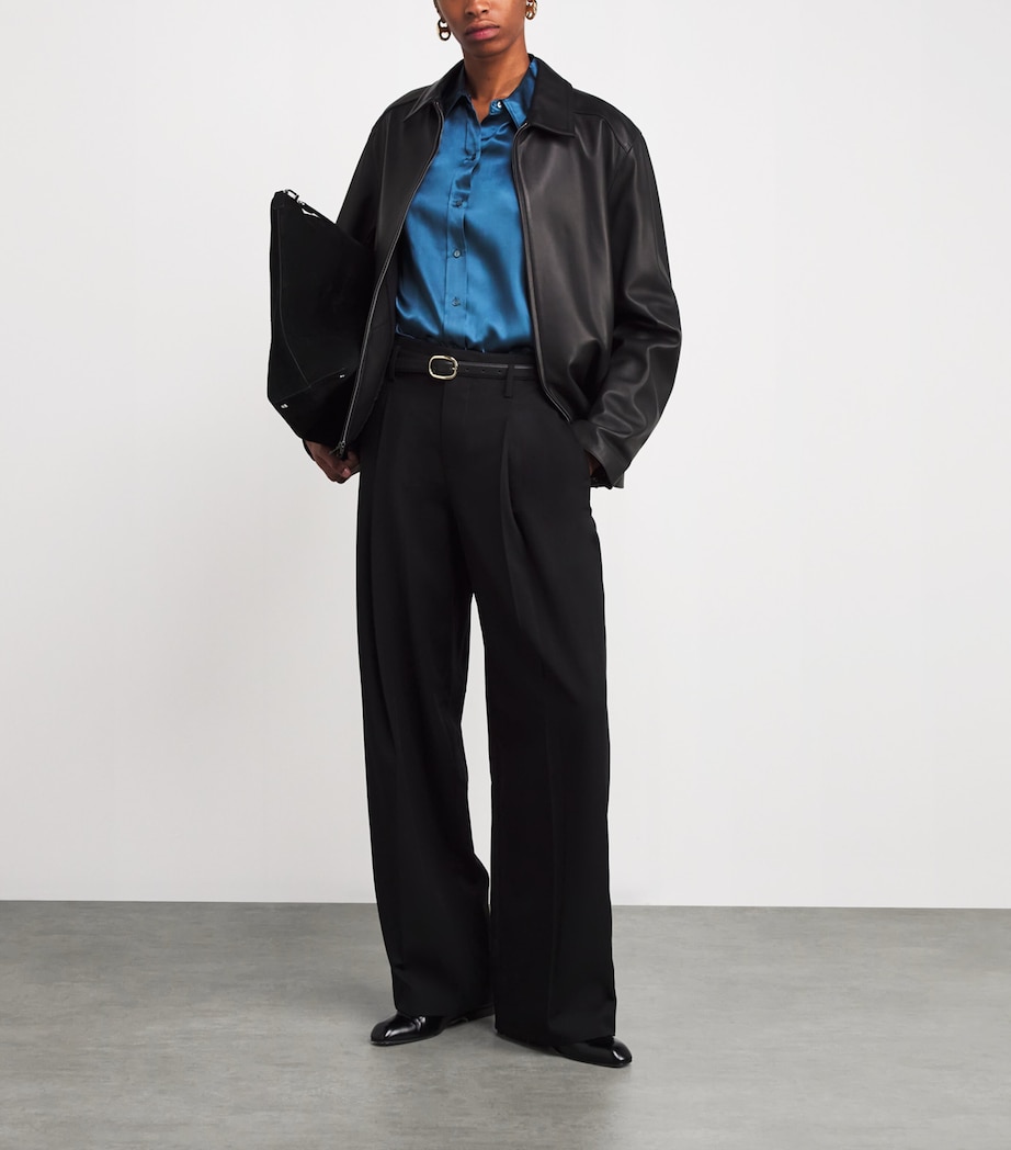 Silk Dani Shirt STONE BLUE Image 2