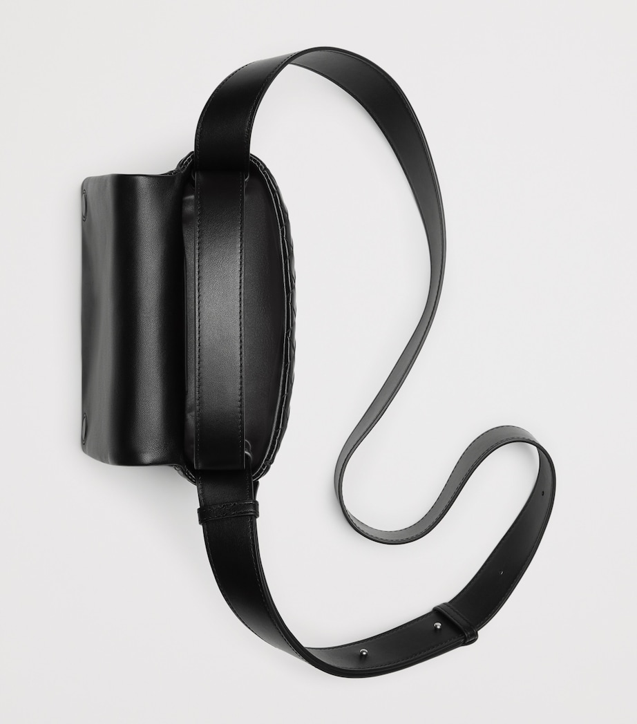 Mini Leather Intrecciato Flap Cross-Body Bag 8803 Image 6