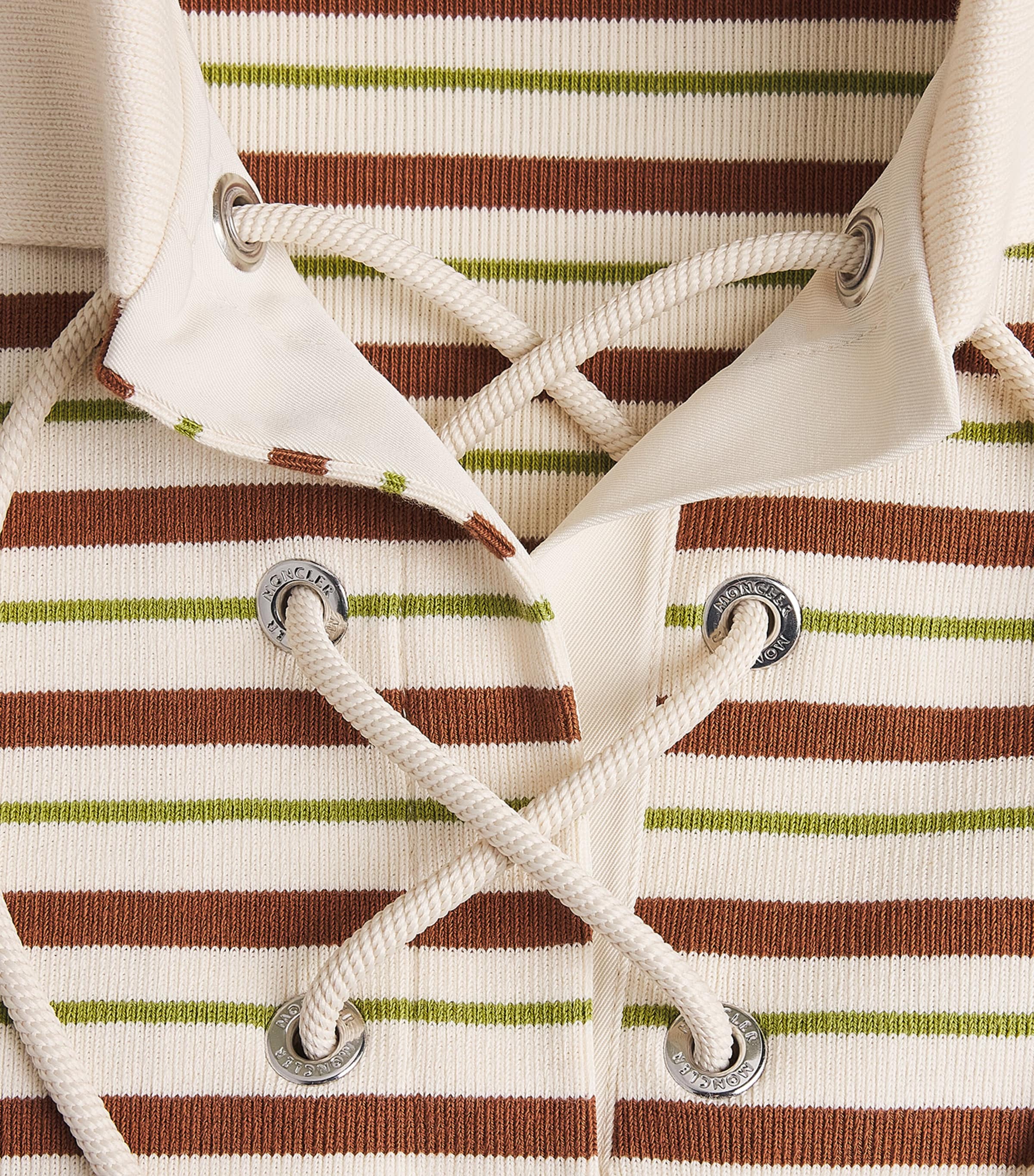 Cotton Stripe Polo Shirt F02 Image 5