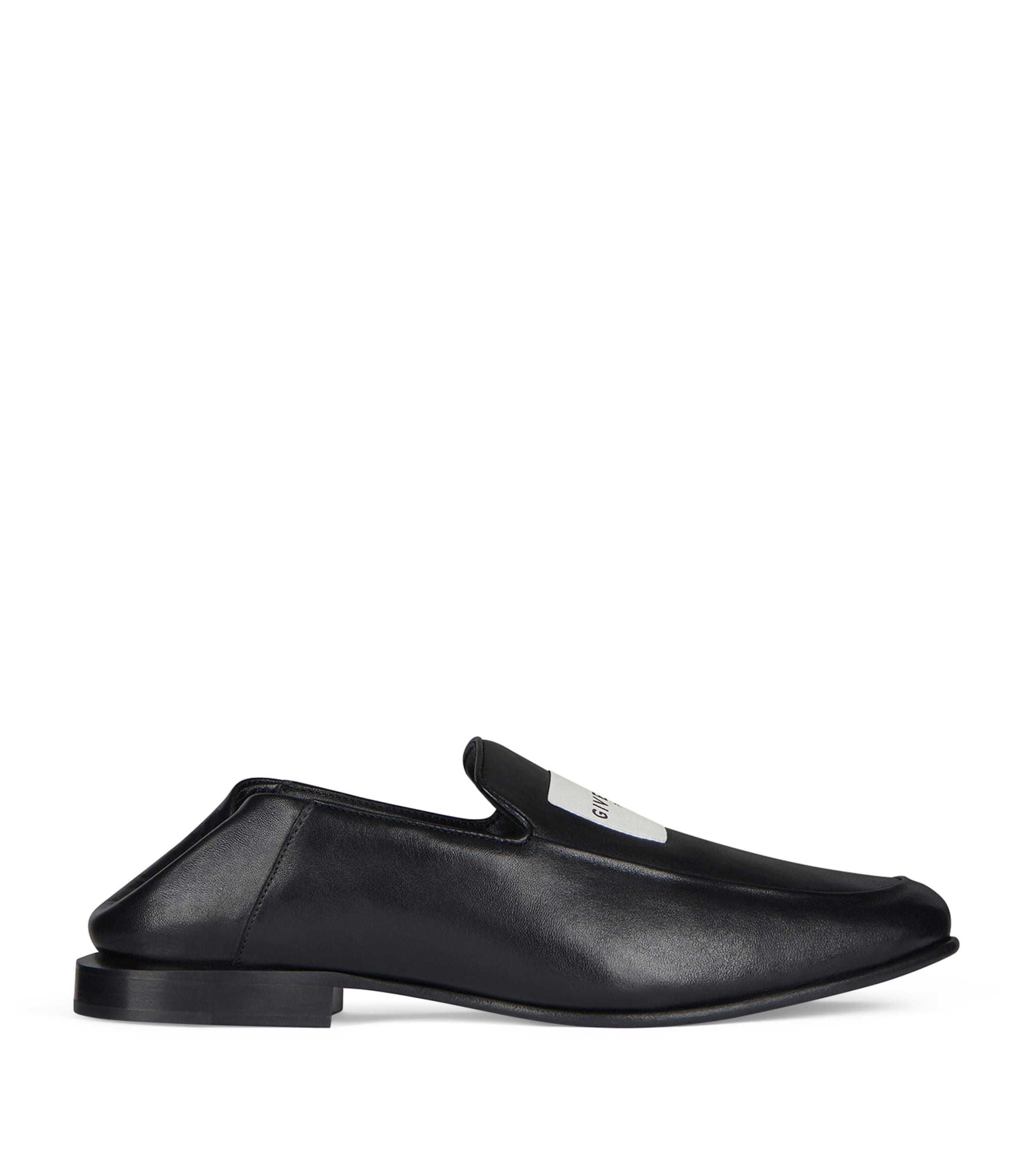 Lamb Skin Label Loafers BLACK Image 1