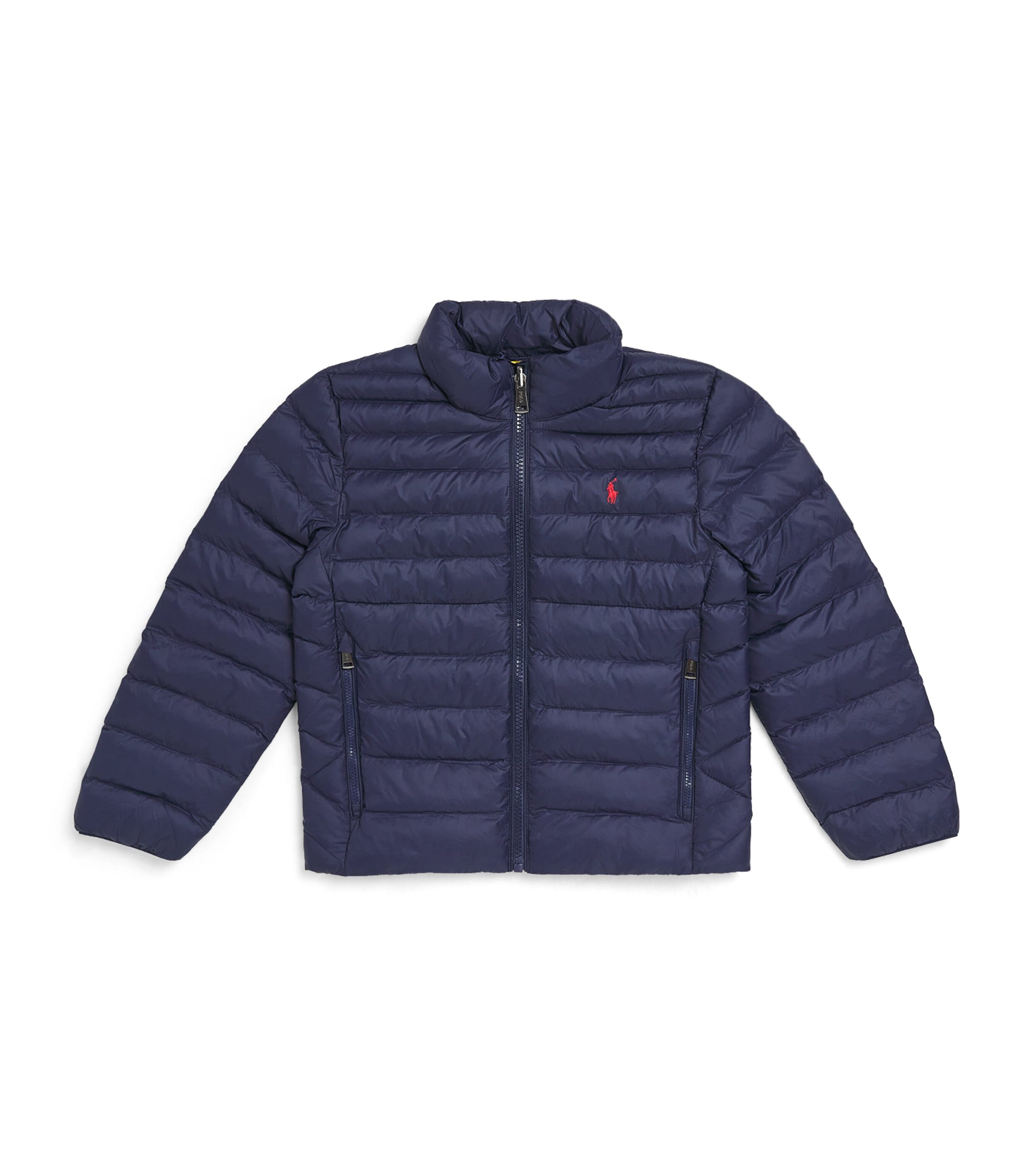 Ralph Lauren Packable Polo Pony Puffer Jacket In Blue