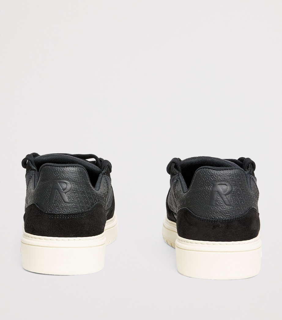 Nubuck Leather Virtus Sneakers OFF BLACK Image 4