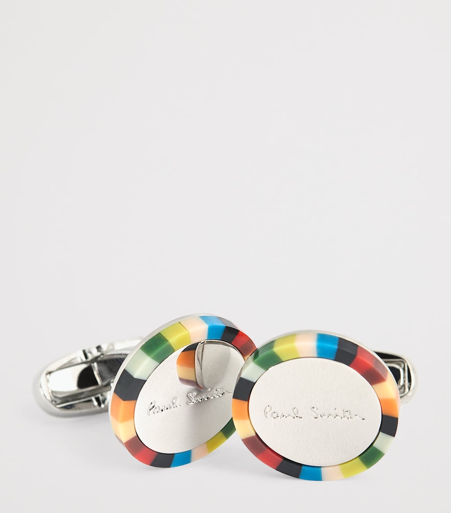 Signature Stripe Cufflinks 92_MULTI COLOURED Image 6