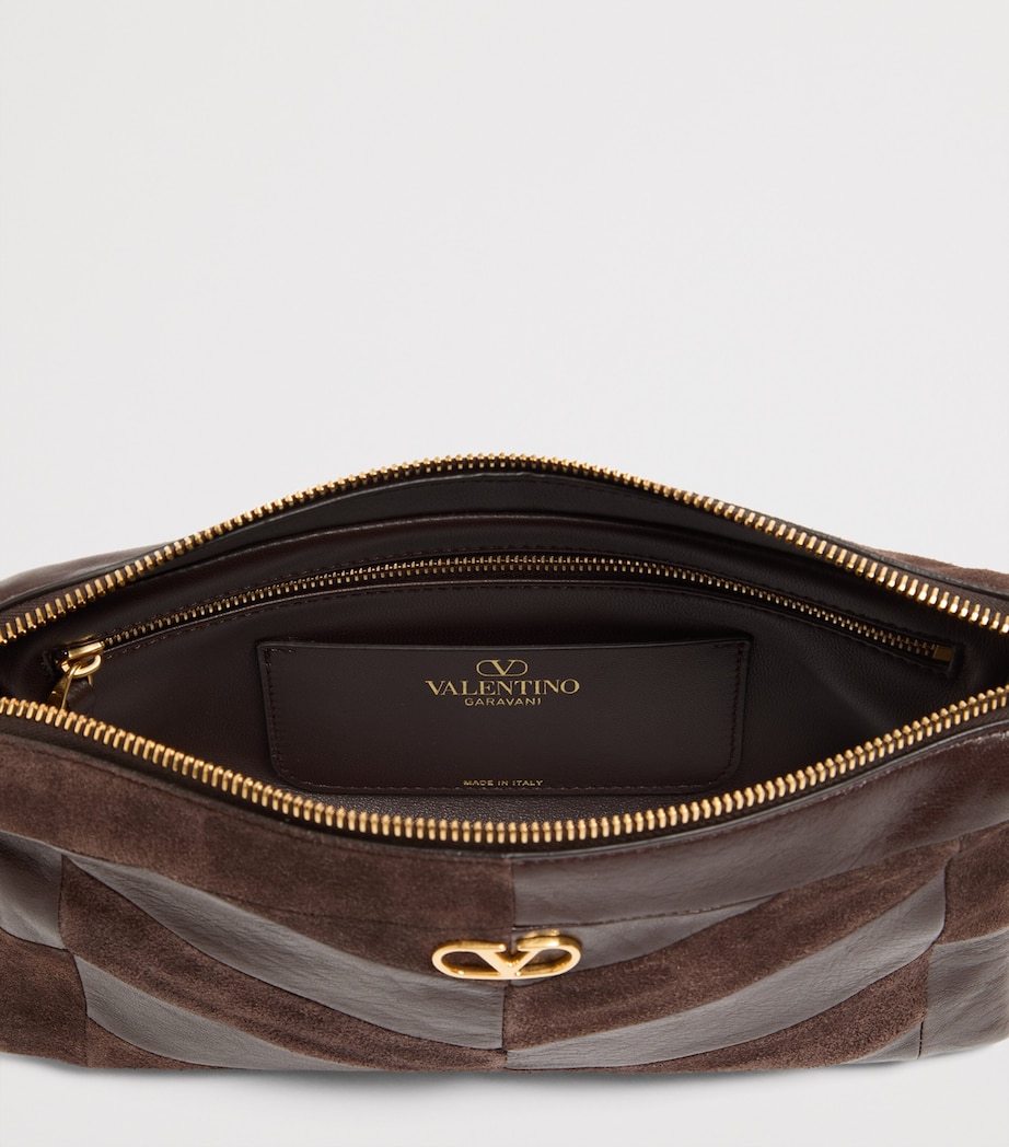 Valentino Garavani Small Leather Panthea Shoulder Bag Image 4